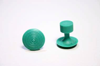 Green Nickel Sized Glue Tabs (21 mm) (Bag of 10)